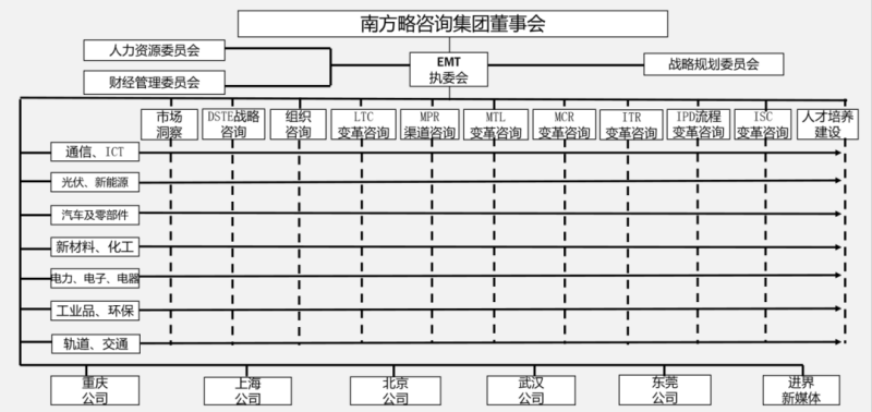 南方略咨詢集團組織架構(gòu)